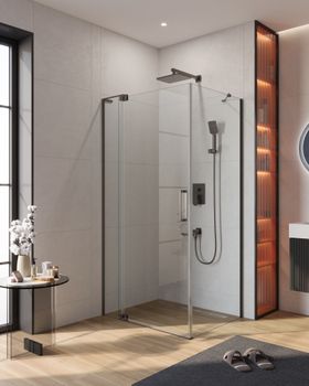 Душевой уголок CEZARES SLIDER-AH-1-100-70/80-C-GM — фото 1, Душевые уголки