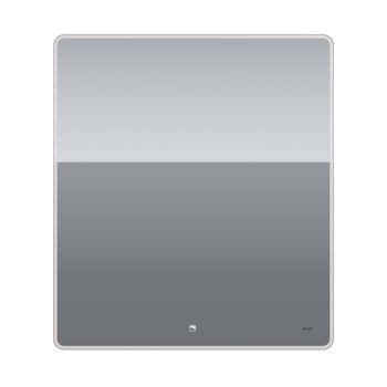 Зеркало POINT, 80x90 см, сенсорный выключатель, LED-подсветка — фото 3, Зеркала в ванную комнату