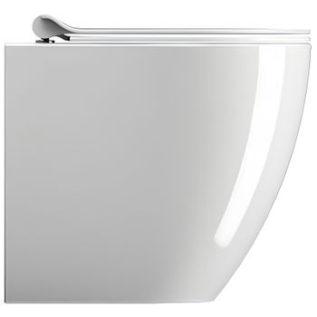 Унитаз GSI Pura 880411 приставной Белый глянцевый без сиденья — фото 5, Приставные унитазы