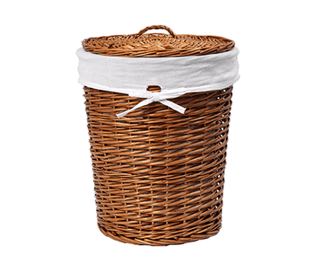 Leine WB-350-L Плетеная корзина для белья с крышкой — фото 1, Корзины для белья