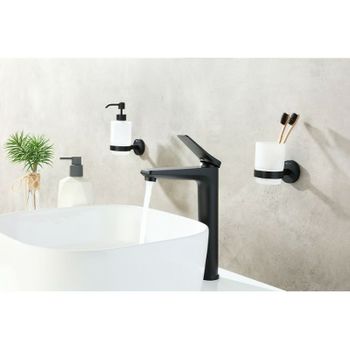 Смеситель для раковины Lemark Bronx LM3709BL Черный — фото 5, Смесители для раковины