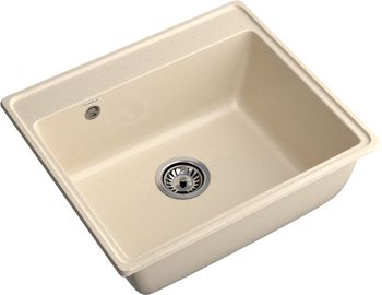 GRANFEST Мойка VERTEX 580 1-чаша 580*500мм кашемир арт.GF- — фото 1, Кухонные мойки