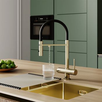 Смеситель для кухни Iddis Ace ACEMGFFi05 Золото матовое — фото 6, Смесители для кухни