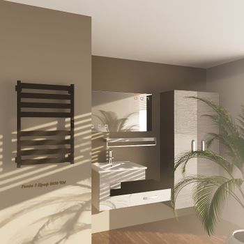 Электрический полотенцесушитель Altasan Ронда 5 Проф 80х50 Ронда5Проф8050ЧМ Черный муар — фото 8, Электрические полотенцесушители