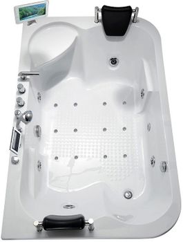 Акриловая ванна Gemy 180х116 G9085 O R с гидромассажем — фото 3, Акриловые ванны