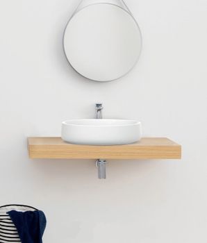 Раковина Artceram Cognac 48 COL002 01 00 Белая — фото 2, Раковины накладные