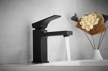 Смеситель для раковины Rose R10H R1001H-1 Черный матовый — фото 4, Смесители для раковины