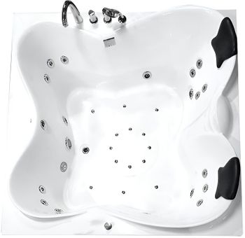 Акриловая ванна Gemy 187х187 G9089 K R с гидромассажем — фото 5, Акриловые ванны