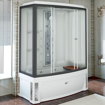 Душевой бокс Radomir Элис К2 168x85 R 1-04-6-2-5-0960 с баней с гидромассажем — фото 1, Душевые боксы