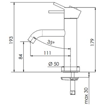 Смеситель для раковины Remer X-Style X12VO Бронза — фото 2, Смесители для раковины