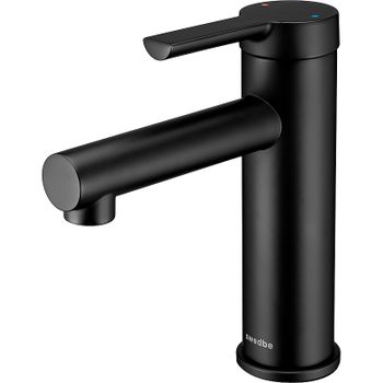 Смеситель для раковины Swedbe Diana 1010B Черный матовый — фото 5, Смесители для раковины