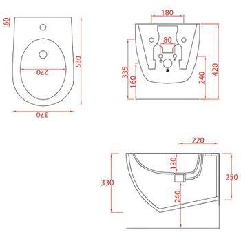 Биде Artceram File 2.0 FLB001 05 30 подвесное Белое матовое — фото 2, Биде подвесные