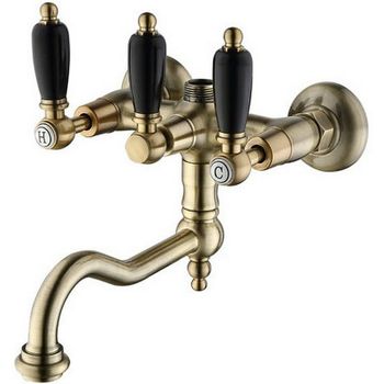 Смеситель для ванны Caprigo Adria-Classic Black Edition 03B-518-vot Бронза — фото 1, Смеситель для ванны