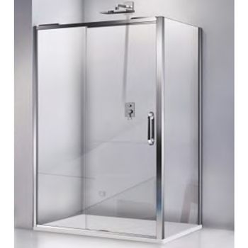 Душевая дверь в нишу Good Door Antares WTW-120 120 профиль Хром стекло прозрачное — фото 2, Раздвижные душевые двери