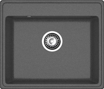 GRANFEST Мойка VERTEX 580 1-чаша 580*500мм графит арт.GF- — фото 2, Кухонные мойки