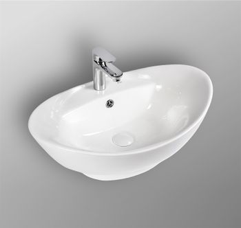 Раковина Bond 59 S15-590 Белая глянцевая — фото 7, Раковины накладные