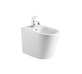 Биде напольное AQUATEK ОБЕРОН/ БЕТТА AQ1276-00, 545*364*393 мм, цвет белый — фото 1, Биде напольные