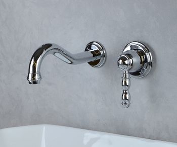 Смеситель для раковины Bronze de Luxe Tiffany 1920CR Хром — фото 12, Смесители для раковины