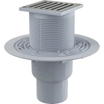 Трап для душа Alcaplast APV203 с решеткой Хром — фото 1, Трапы для душа