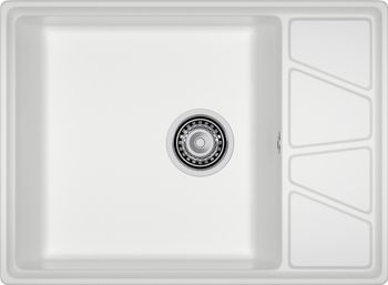 GRANFEST Мойка VERTEX 680L 1-чаша+крыло 680*500мм иней арт.GF- — фото 2, Кухонные мойки