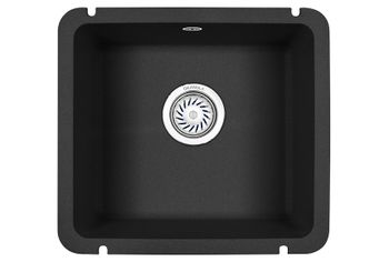 Granula-3601, ЧЁРНЫЙ, кухонная мойка, кварц — фото 1, Кухонные мойки