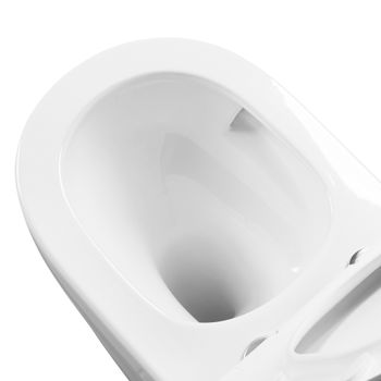 Унитаз подвесной AQ1106T-00 ЕВРОПА TORNADO 490*360*250мм, тонкое сиденье с механизмом плавного закры — фото 7, Подвесные унитазы