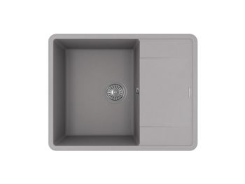 Товар: Florentina Мойка "Пьемонт" 650, серый шелк - фото 1 Florentina Мойка "Пьемонт" 650, серый шелк — фото 1, Кухонные мойки