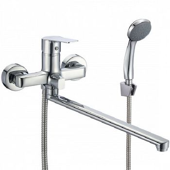 Смеситель для ванны Milardo Helic HELSB02M10 универсальный Хром — фото 1, Смеситель для ванны