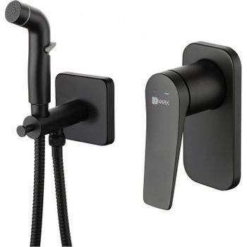 Гигиенический душ со смесителем Lemark Bronx LM3719BL Черный — фото 1, Гигиенические души