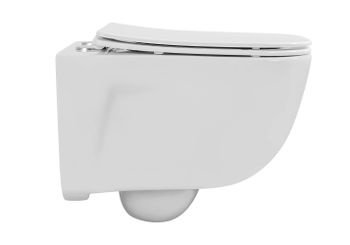 Унитаз подвесной с функцией биде безободковый фарфоровый AQUATEK ДИВА AQ2012B-00 510*350*360 мм, гор — фото 8, Подвесные унитазы