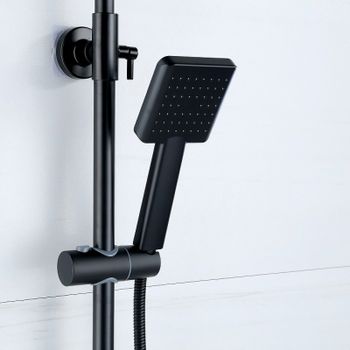 Душевая система Bond B01-9488 Черная матовая — фото 3, Душевые стойки