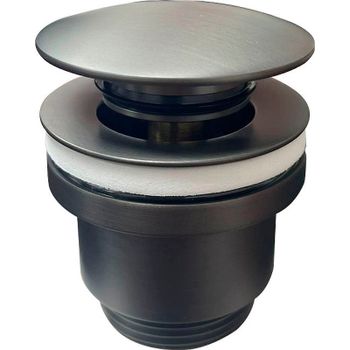 Донный клапан Haiba HB64-3 click-clack Оружейная сталь — фото 1, Донные клапаны