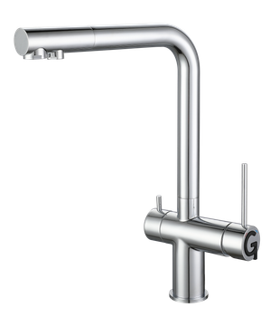 Rivelato Смеситель для кухни Lugano Г-обр. с краном питьевой воды D-35мм cromo арт. — фото 1, Смесители для кухни