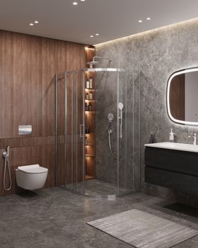 Душевой уголок CEZARES MOLVENO-RH-2-110/90-C-Cr-IV — фото 2, Душевые уголки