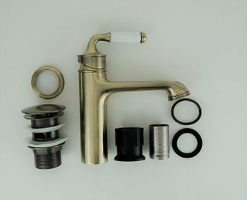 Смеситель для раковины ESKO Prague PG 26 Бронза Сатин — фото 4, Смесители для раковины