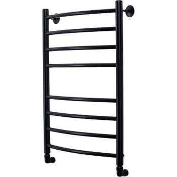 Водяной полотенцесушитель Comfysan Noumi W-8 80x50 013868 Черный матовый — фото 1, Водяные полотенцесушители