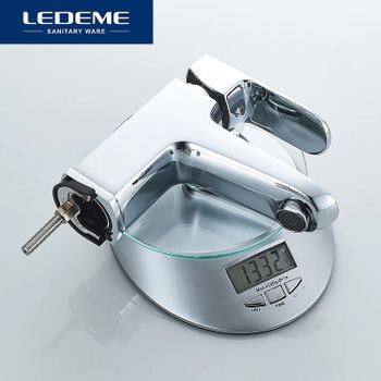 Смеситель для раковины Ledeme H54 1254L с гигиеническим душем Хром — фото 4, Смесители для раковины