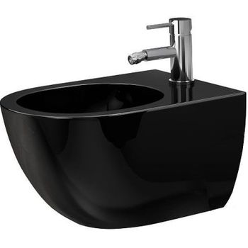 Биде CeramaLux 2197-18 подвесное Черное глянцевое — фото 1, Подвесные унитазы