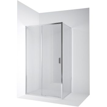 Душевой уголок Ambassador Forsa 100х70 17021116AX-70AX профиль Хром стекло прозрачное — фото 1, Прямоугольные душевые уголки