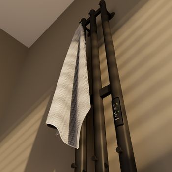 Электрический полотенцесушитель Altasan Арго 120х17 Арго12017ЧМ Черный муар — фото 4, Электрические полотенцесушители