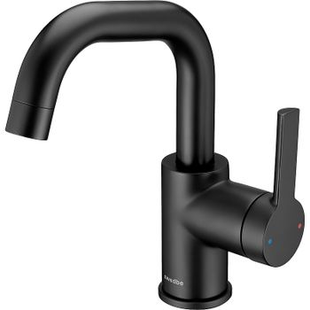 Смеситель для раковины Swedbe Diana 1011B Черный матовый — фото 5, Смесители для раковины