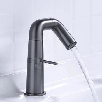 Смеситель для раковины Haiba HB10813-3 Пепельный — фото 4, Смесители для раковины