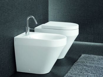 Биде Hatria Daytime Evo YQ35 Белое — фото 2, Биде напольные