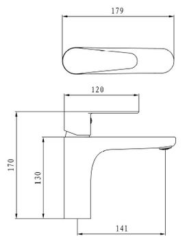 Смеситель "Colombo" д/рак, арт. COL26M, ESKO — фото 2, Смесители для раковины