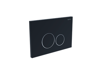 Панель смыва Aquatek Черная матовая ободок хром (клавиши круглые) KDI-0000020 — фото 1, Кнопки смыва