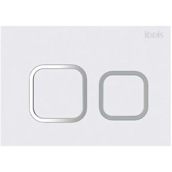 Клавиша смыва Iddis Unifix UNI40MWI77 Белый хром — фото 1, Кнопки смыва