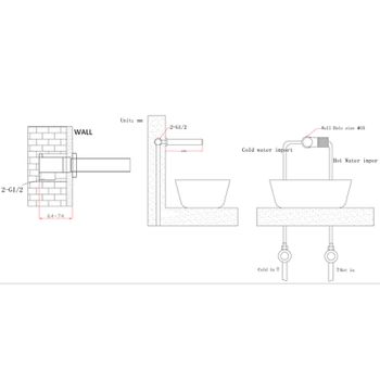 Смеситель для раковины Bronze de Luxe Avantgarde 2021RH Черный Красный — фото 5, Смесители для раковины