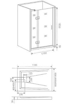 Душевая дверь Good Door Saturn WTW-110-C-CH-R 110 профиль Хром стекло прозрачное — фото 2, Душевые двери в нишу