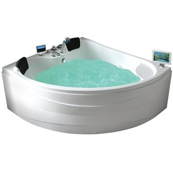 Акриловая ванна Gemy G9041 O 155х155 с гидромассажем — фото 1, Акриловые ванны
