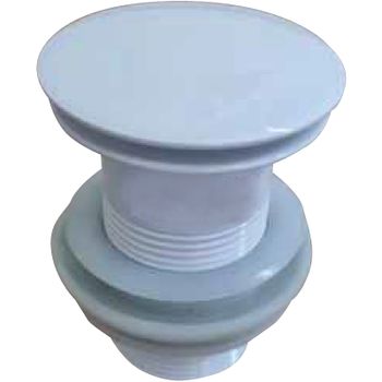 Донный клапан CeramaLux RD002GW click-clack Белый глянцевый — фото 1, Донные клапаны